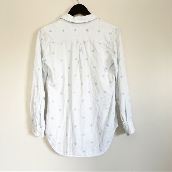 RAILS Carter Button Up White Wash Star Shirt XS - Picture 5 of 7